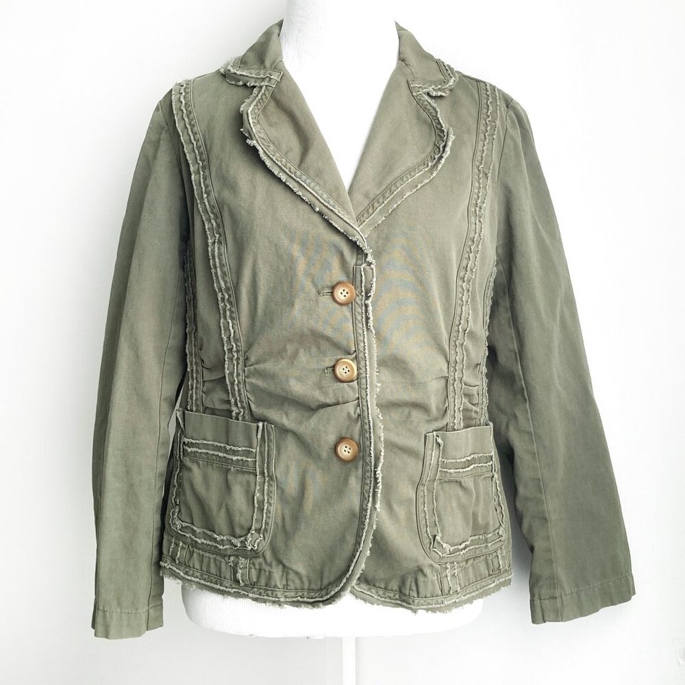 Sundance Blazer Jacket with Raw Edges